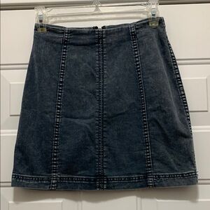 Free People Size 2 Denim Mini Skirt